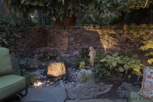 Portland Landscaping Water Feature Lighting