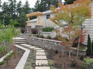 Portland landscaping retaining wall design