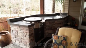 VO Outdoor Gas Cooktop Grill Island