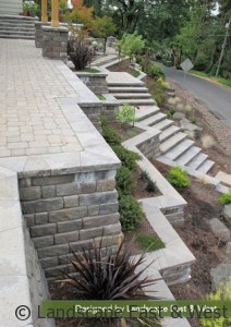 Sloped Lot Retaining Wall for Portland Landscaping