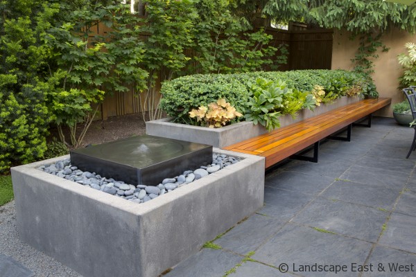 Portland Landscaping Water Feature Outdoor Patio