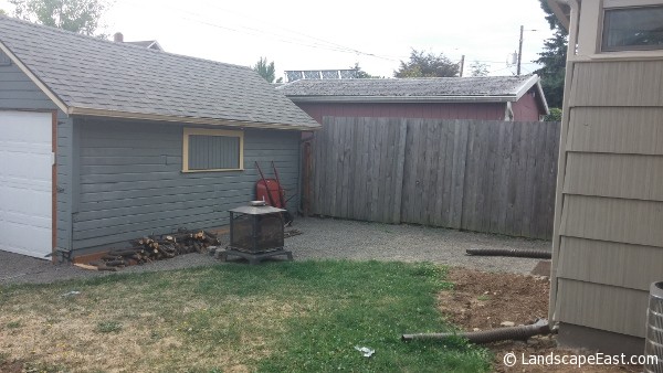 Portland Landscaping Company Before Photo