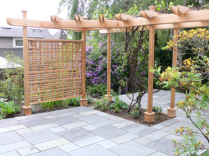 Landscape East West Cedar Arbor with Trellis