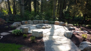 Landscape East West Natural Firepit